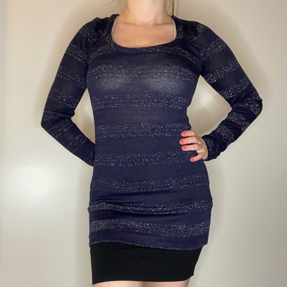 Sparkly/lace tunic style top